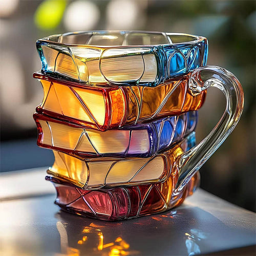 Tasse Unique Artisanale 3D Bonheur pour Passionnés de Lecture