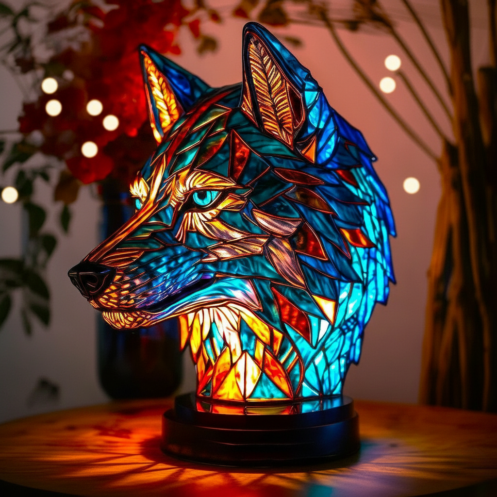 Lampe Bo Enchantante en Forme de Loup