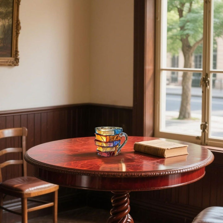 Tasse Unique Artisanale 3D Bonheur pour Passionnés de Lecture