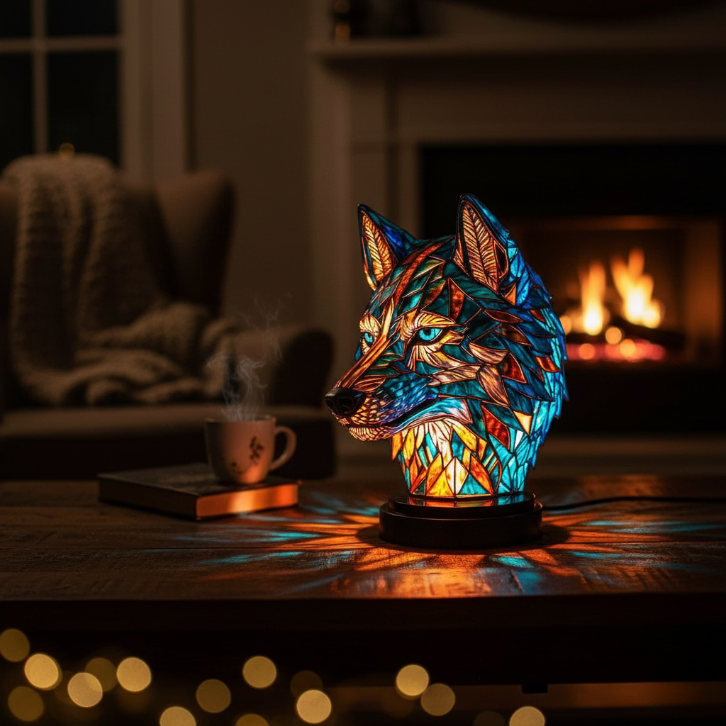 Lampe Bo Enchantante en Forme de Loup