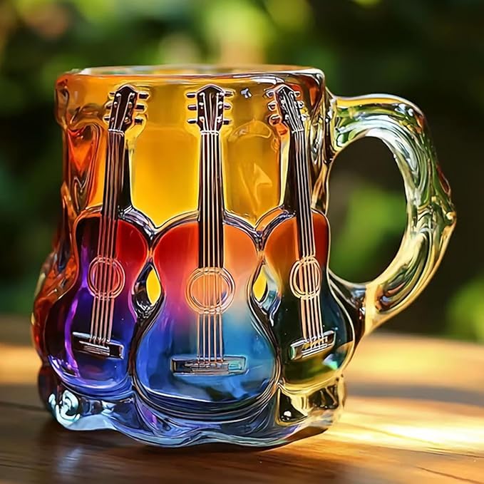 Mug Artisan avec Artwork de Guitare en 3D