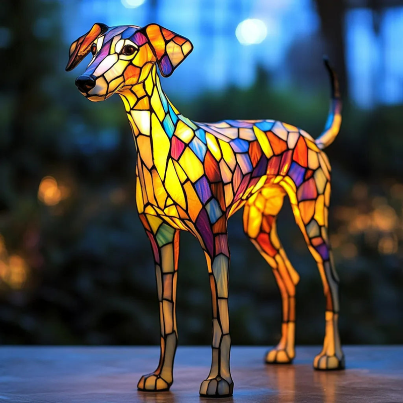 Lampe en Vitre Souillée Inspirée par le Whippet